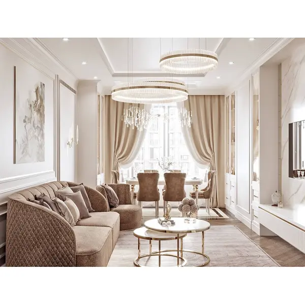 Żyrandol kryształowy BULGARI glamour, złoty, designerski, ekskluzywny w stylu nowoczesnym, lampa wisząca okrągła