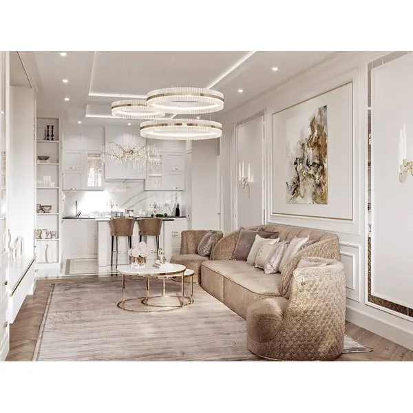 Żyrandol kryształowy BULGARI glamour, złoty, designerski, ekskluzywny w stylu nowoczesnym, lampa wisząca okrągła