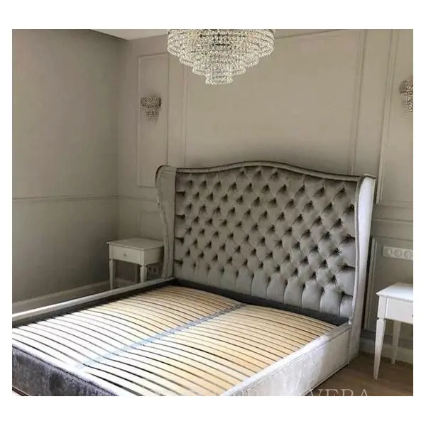 Łóżko glamour tapicerowane pikowane łóżko sypialniane VALENTINO