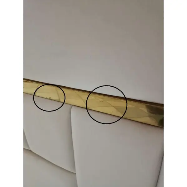 Exclusive glamor corner sofa, modern, upholstered, gold, beige, right-hand corner sofa EMPORIO OUTLET