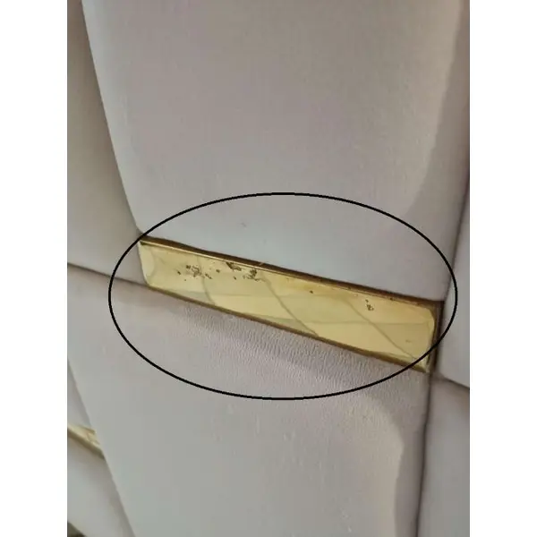 Exclusive glamor corner sofa, modern, upholstered, gold, beige, right-hand corner sofa EMPORIO OUTLET