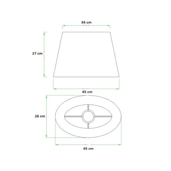 Abażur ELIPSA XL beżowy