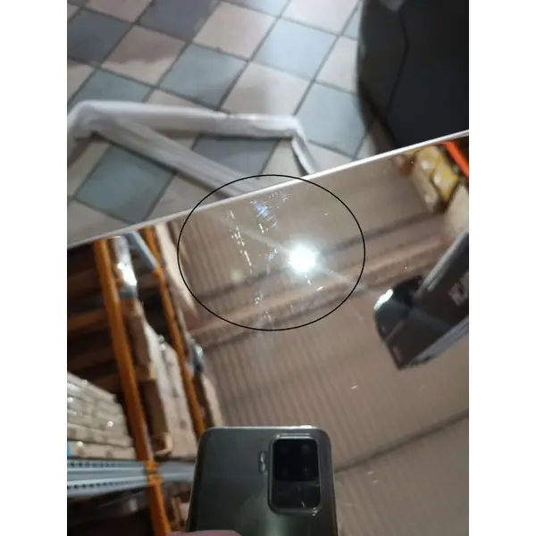 Ekskluzywny stół do jadalni, glamour, nowoczesny, designerski, biały blat marmurowy, srebrny ART DECO 220 cm OUTLET