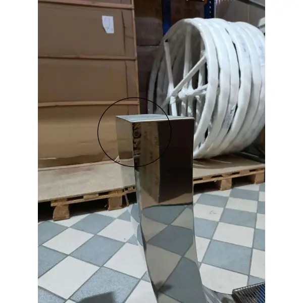 Ekskluzywny stół do jadalni, glamour, nowoczesny, designerski, biały blat marmurowy, srebrny ART DECO 220 cm OUTLET