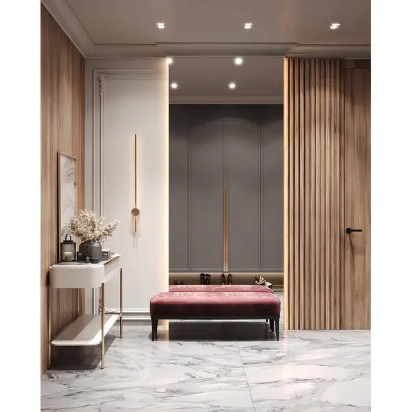 Złoty podłużny nowoczesny kinkiet glamour MODERN