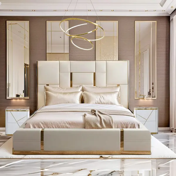 Nowoczesna lampa sufitowa złota, regulowana ring GALASSIA L