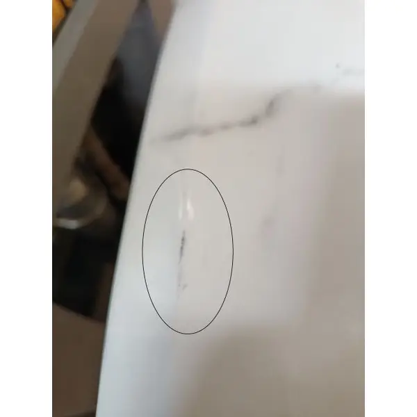 ART DECO modern gold living room coffee table with white marble top [CLONE]