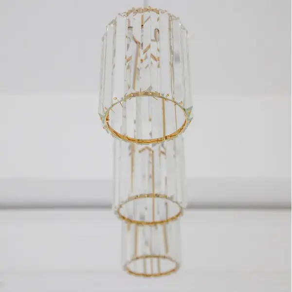 Crystal chandelier, glamor pendant lamp, oblong, gold, designer, exclusive, with glass shades, over the island STARS L