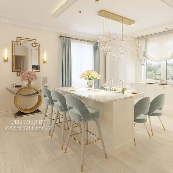 Hoker glamour, nowoczesny, tapicerowany, do wyspy CARDINALE