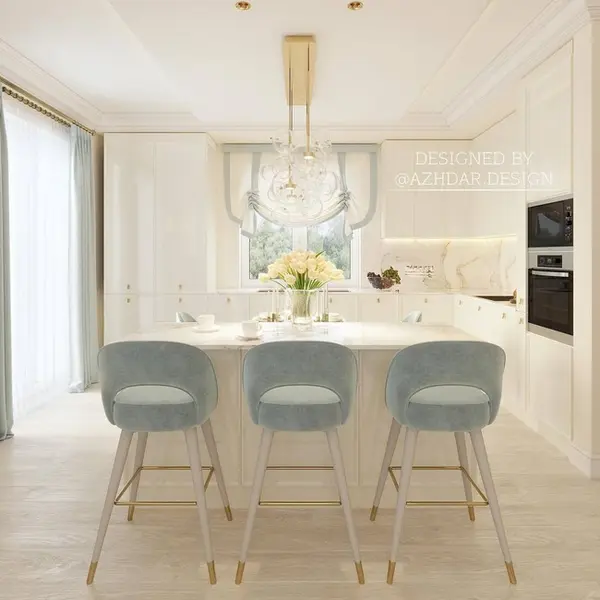 Hoker glamour, nowoczesny, tapicerowany, do wyspy CARDINALE