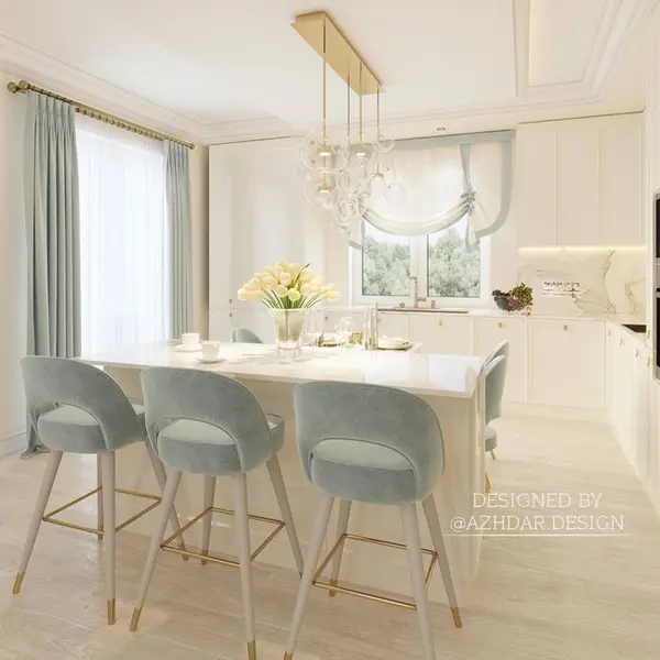 Hoker glamour, nowoczesny, tapicerowany, do wyspy CARDINALE