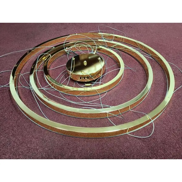 GALASSIA round, glossy, adjustable, modern, loft, gold, LED lamp, OUTLET