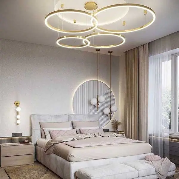 GALASSIA round, glossy, adjustable, modern, loft, gold, LED lamp, OUTLET