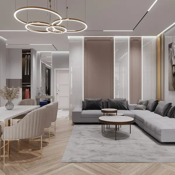 GALASSIA round, glossy, adjustable, modern, loft, gold, LED lamp, OUTLET