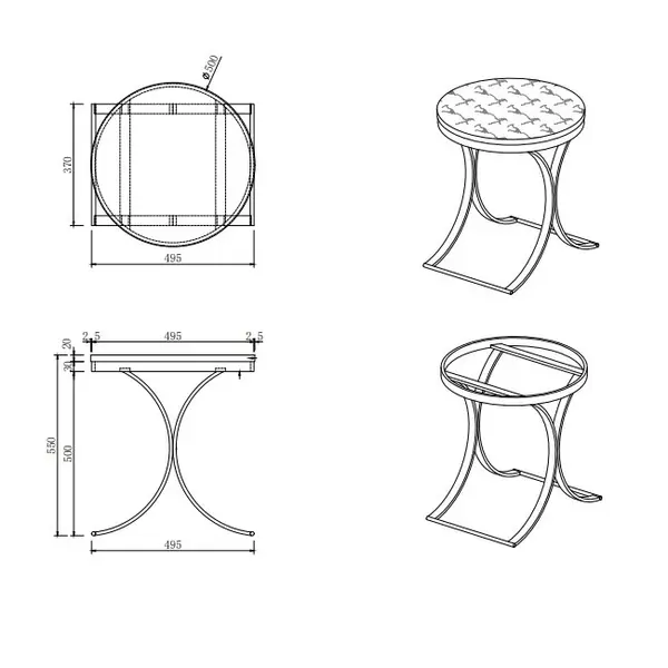 Stolik glamour pomocniczy boczny, nocny biały marmur ALICE GOLD
