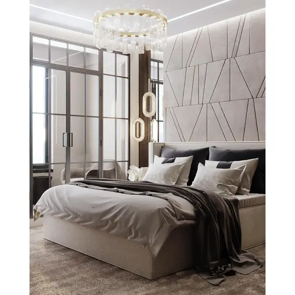 Żyrandol nowoczesny, lampa wisząca glamour, złota, designerska, ekskluzywny podwójny zwis VALO DOUBLE