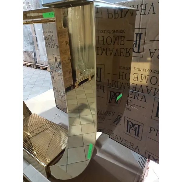 Glamour dining room table gold steel white top ART DECO OUTLET