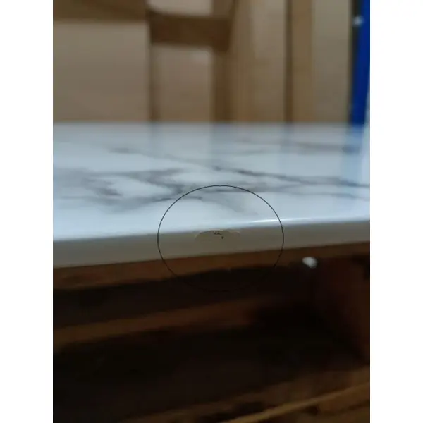 Glamour dining room table gold steel white top ART DECO OUTLET