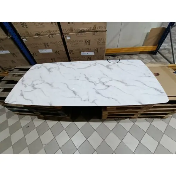 Glamour dining room table gold steel white top ART DECO OUTLET