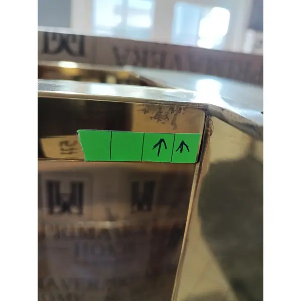 Glamour dining room table gold steel white top ART DECO OUTLET