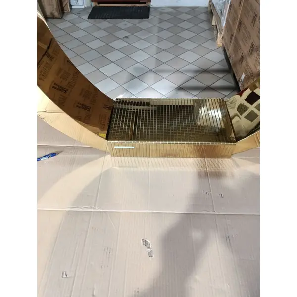 Glamour dining room table gold steel white top ART DECO OUTLET