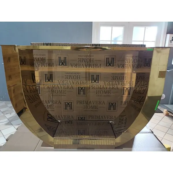 Glamour dining room table gold steel white top ART DECO OUTLET