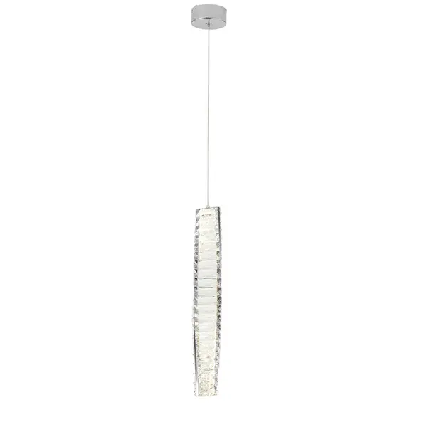 CRYSTAL XS single crystal chandelier, hanging glamour, designer silver lamp