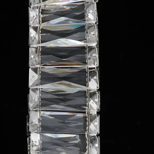CRYSTAL XS single crystal chandelier, hanging glamour, designer silver lamp