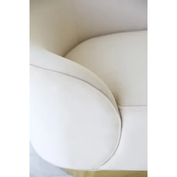 Glamorous sofa exclusive for living room, beige gold FLORENCE