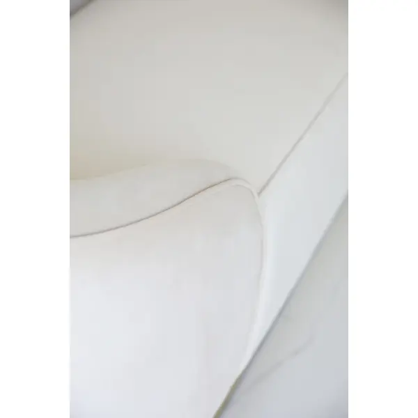 Glamorous sofa exclusive for living room, beige gold FLORENCE