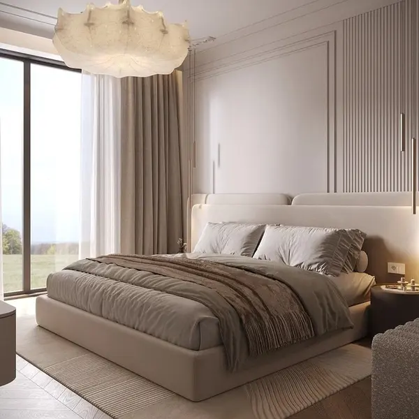 Luxurious modern bed LUNA