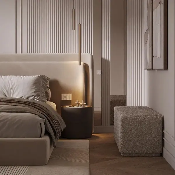 Luxurious modern bed LUNA