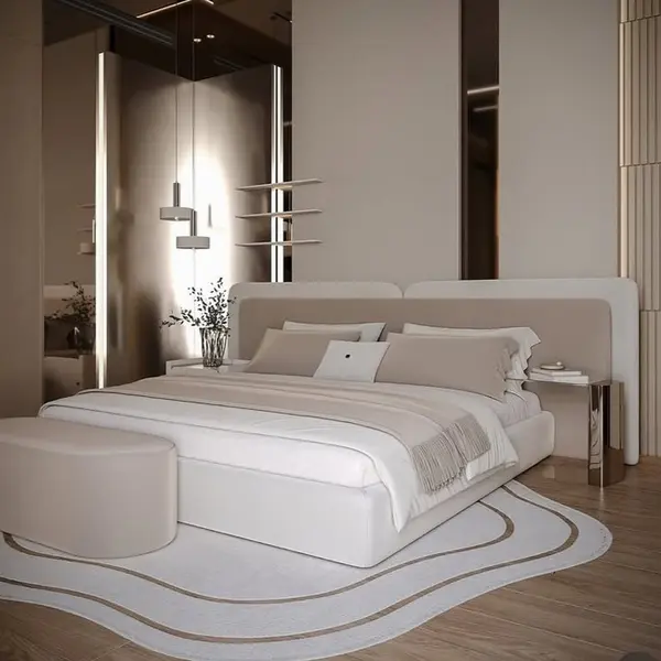 Luxurious modern bed LUNA