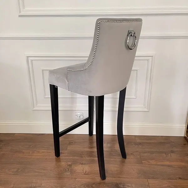 Hoker glamour tapicerowany pikowany barowy nowoczesny do jadalni TIFFANY OUTLET