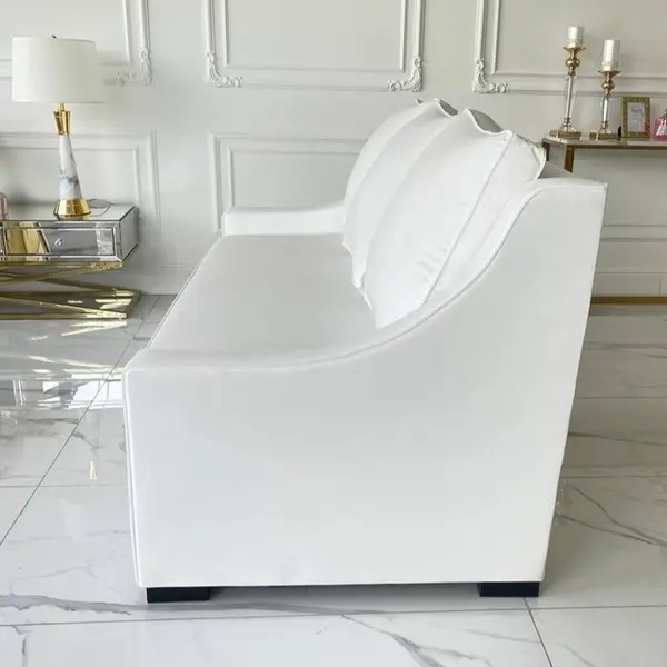 Aksamitna sofa 3 osobowa z funkcją spania, kanapa w stylu nowojorskim MANHATTAN