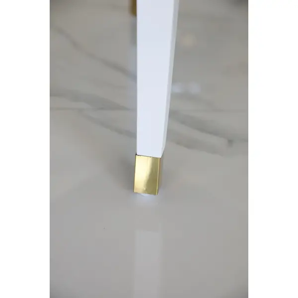 Luxurious dining stool glamour, beige, white PALACE