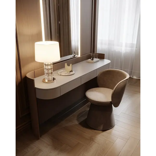 Nowoczesne tapicerowane krzesło designerskie obrotowe DOLCE