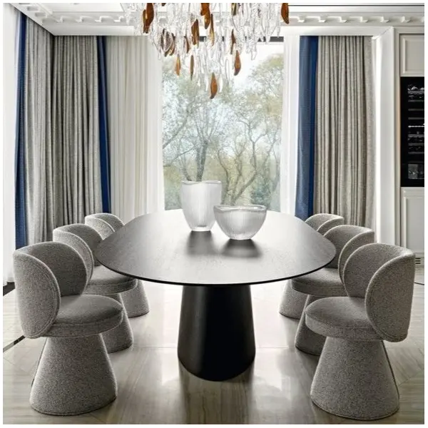 Nowoczesne tapicerowane krzesło designerskie obrotowe DOLCE