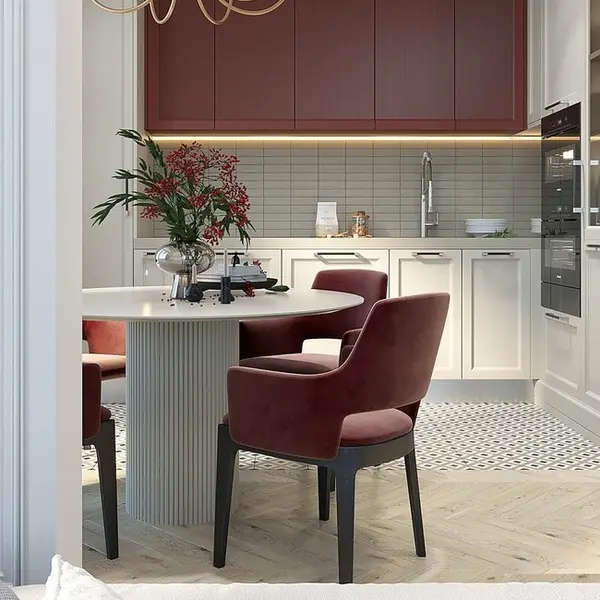 Stół glamour, do jadalni, art deco, drewniany, lakierowany, designerski, biały OVALE 110 cm