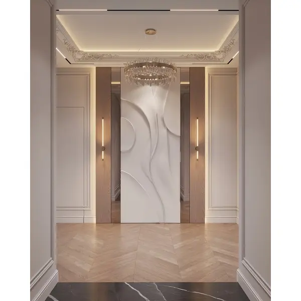 Żyrandol kryształowy BULGARI glamour, złoty, designerski, ekskluzywny w stylu nowoczesnym, lampa wisząca okrągła