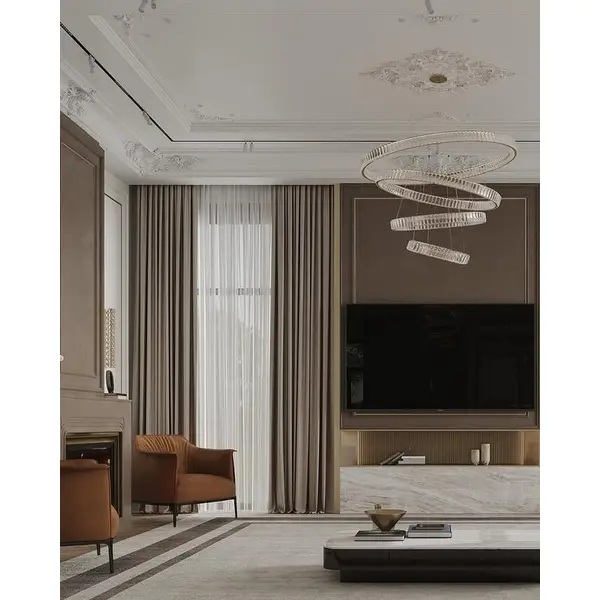 Designerski nowoczesny fotel luksusowy do salonu do gabinetu z podnóżkiem MODERN