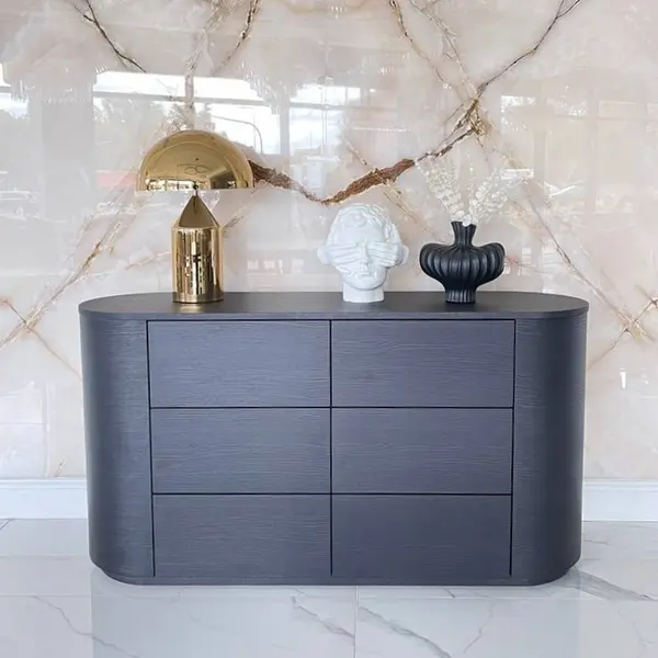 Ekskluzywna nowoczesna komoda drewniana z szufladami AMARA