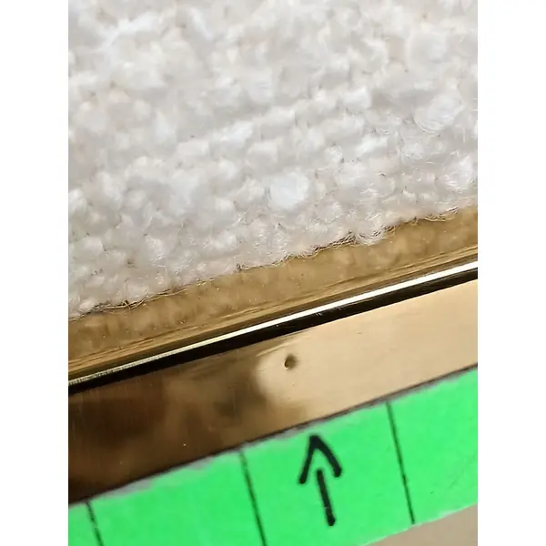 Glamor bar stool, gold, boucle, modern upholstered for dining room, bar, MARCO island OUTLET