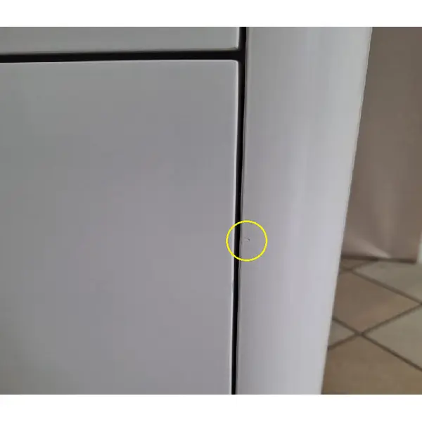 Komoda glamour lakierowana, nowoczesna, designerska, biała złota AVENUE 120cm OUTLET