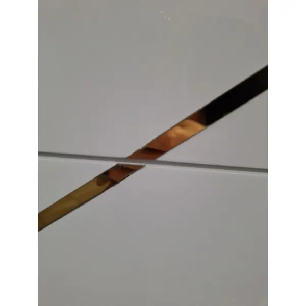 Komoda glamour lakierowana, nowoczesna, designerska, biała złota AVENUE 120cm OUTLET