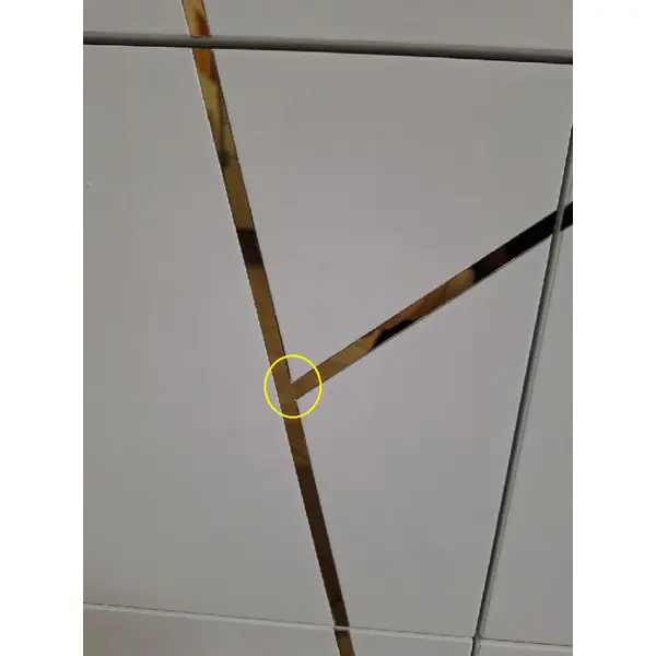 Komoda glamour lakierowana, nowoczesna, designerska, biała złota AVENUE 120cm OUTLET