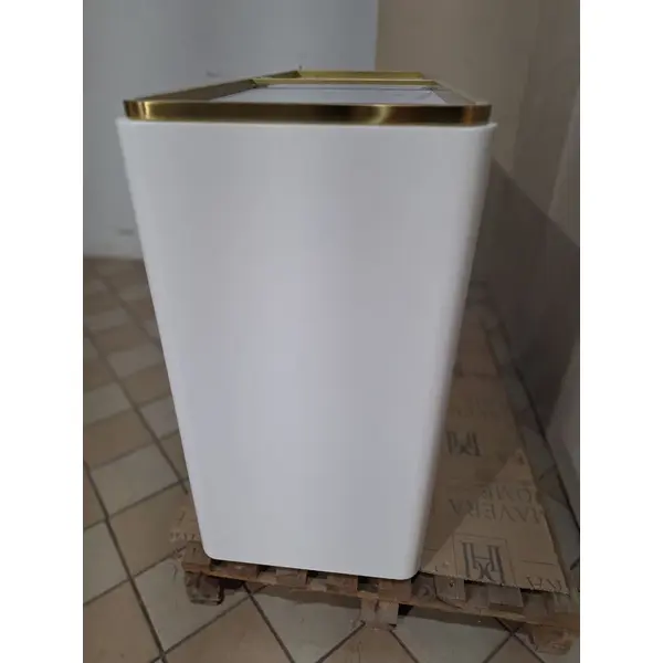 Komoda glamour lakierowana, nowoczesna, designerska, biała złota AVENUE 120cm OUTLET