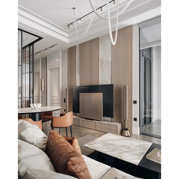 Modern, upholstered leather designer chair MODERN