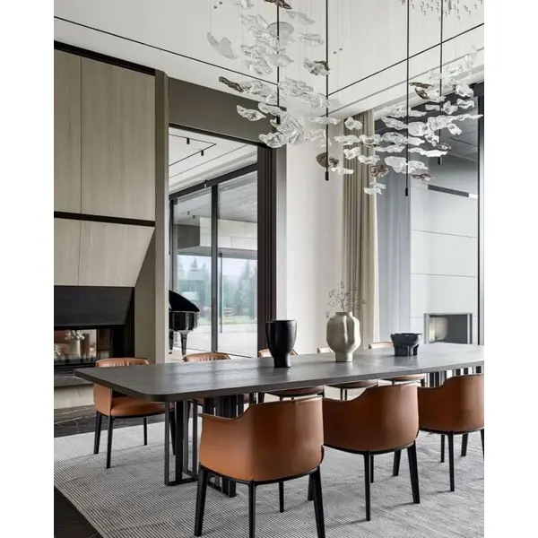 Modern, upholstered leather designer chair MODERN