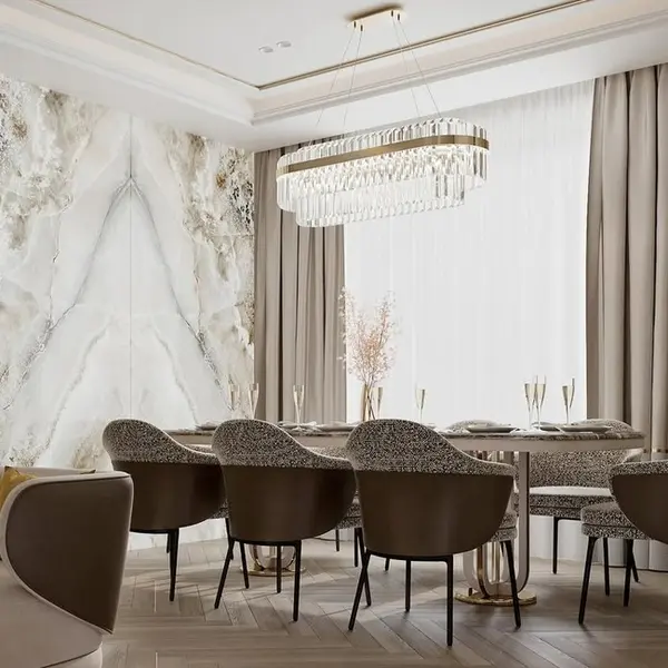 Nowoczesne ekskluzywne krzesło do jadalni na czarnych metalowych nogach LINEA